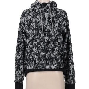 Athleta Black and White Textured Hoodie